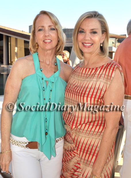 Sheryl White and Karen Cohn dressed perfectly for a summer party